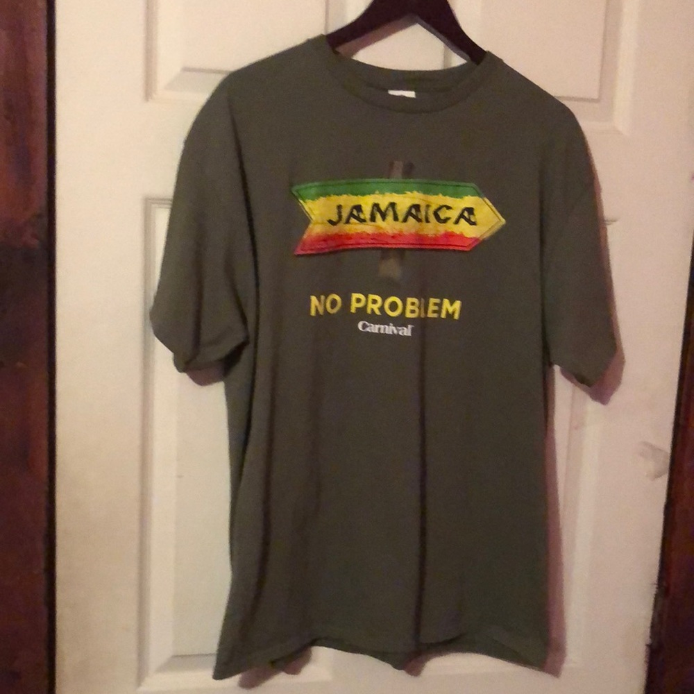 Carnival Cruises Jamaica Green T-Shirt Mens XL